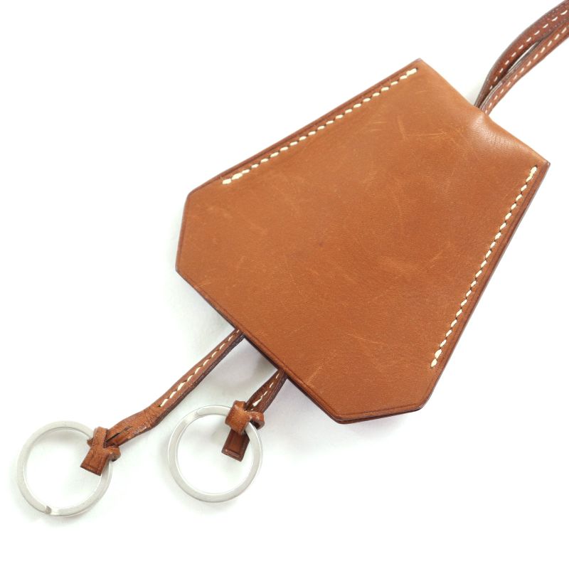 Hermes Vintage Margiela Period Leather Clochette Necklace Pendant Accessory