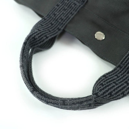 Hermes Yale Line MM Serie Hardware Canvas Tote Handbag Gray Made In France Women