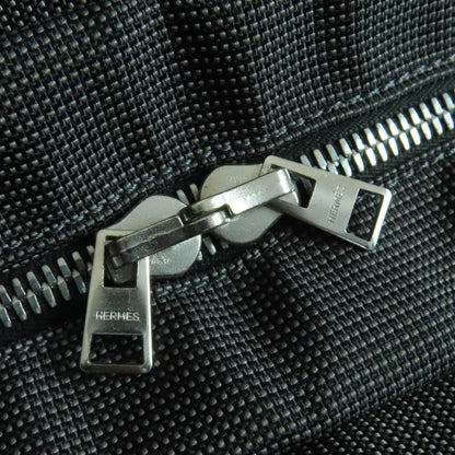 Hermes Yale Line MM Serie Hardware Canvas Tote Handbag Gray Made In France Women