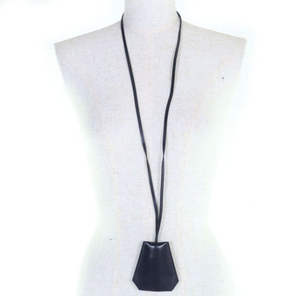 Hermes Vintage Margiela Period Leather Clochette Necklace Pendant Accessory