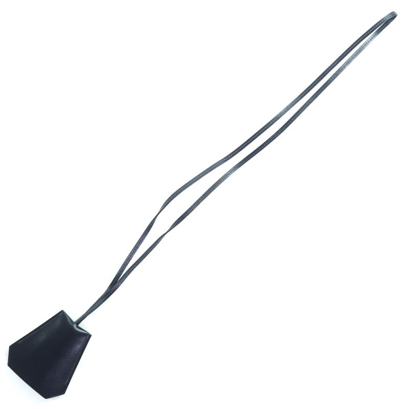 Hermes Vintage Margiela Period Leather Clochette Necklace Pendant Accessory