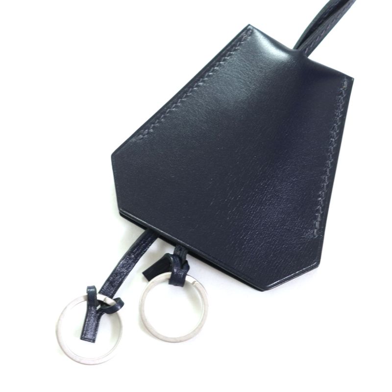 Hermes Vintage Margiela Period Leather Clochette Necklace Pendant Accessory