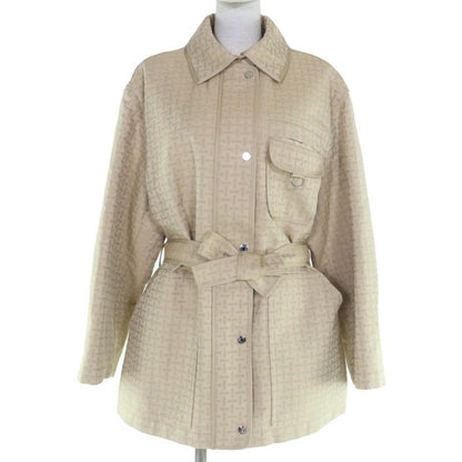 Hermes 22AW 2h0117dp Cotton Rayon Silver Hardware Serie Button H Mosaic With