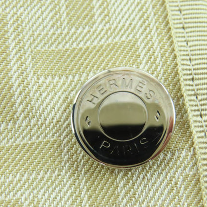 Hermes 22AW 2h0117dp Cotton Rayon Silver Hardware Serie Button H Mosaic With