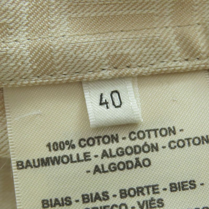 Hermes 22AW 2h0117dp Cotton Rayon Silver Hardware Serie Button H Mosaic With