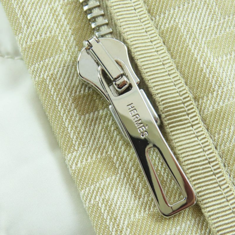 Hermes 22AW 2h0117dp Cotton Rayon Silver Hardware Serie Button H Mosaic With