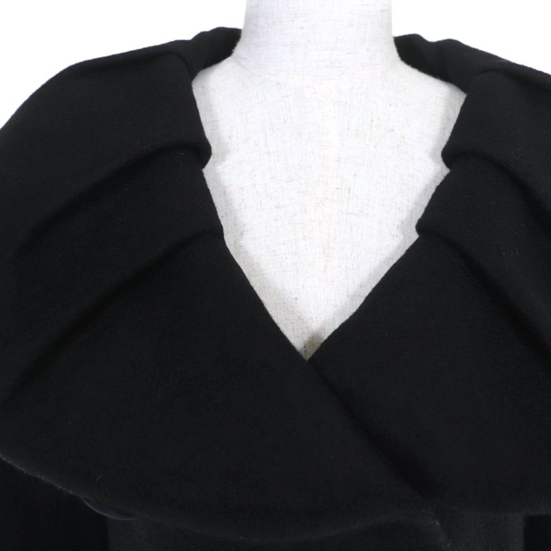 Louis Vuitton Wool Mohair Lined Monogram Logo Button Jacket Black 34 Made In