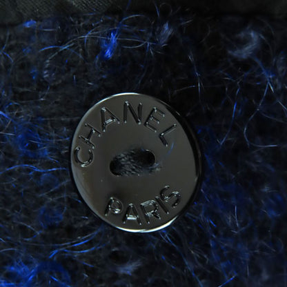 CHANEL Vintage 02A P20280 Mohair Mix Jacket With Coco Mark And Owl Button