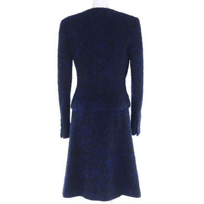 CHANEL Vintage 02A P20280 Mohair Mix Jacket With Coco Mark And Owl Button