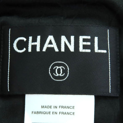 CHANEL Vintage 02A P20280 Mohair Mix Jacket With Coco Mark And Owl Button