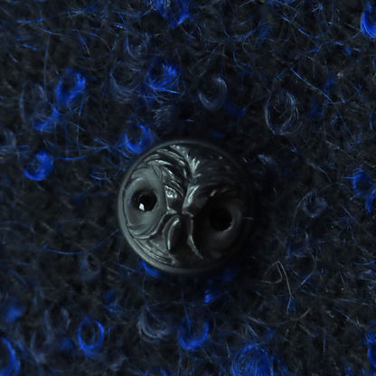 CHANEL Vintage 02A P20280 Mohair Mix Jacket With Coco Mark And Owl Button