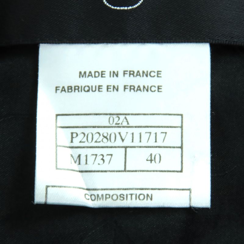 CHANEL Vintage 02A P20280 Mohair Mix Jacket With Coco Mark And Owl Button