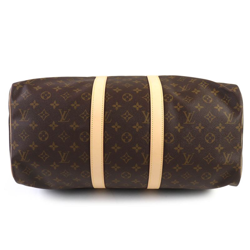 Louis Vuitton M41428 Monogram Keepall 45 Travel Bag With Keys And Cadenas Brown