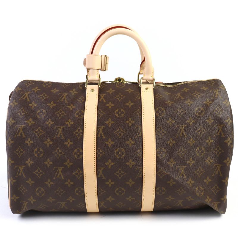 Louis Vuitton M41428 Monogram Keepall 45 Travel Bag With Keys And Cadenas Brown