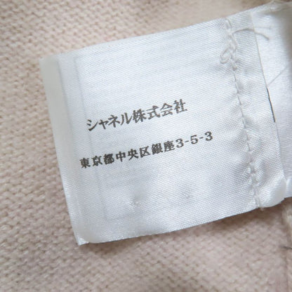 CHANEL Vintage 06C P27653v20072 100% Cashmere Coco Mark Sequin Embroidery Knit