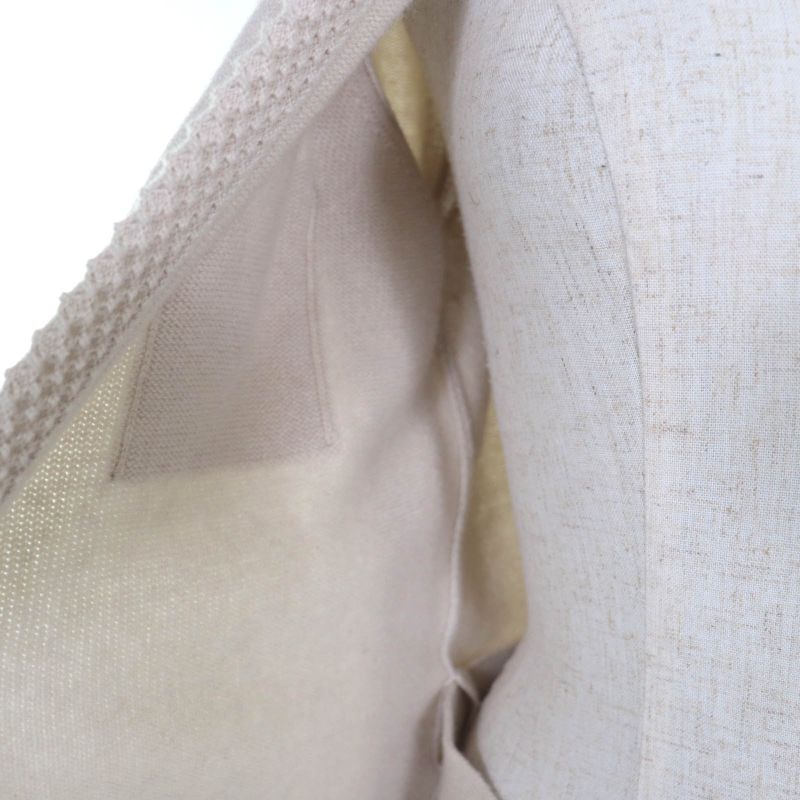 CHANEL Vintage 06C P27653v20072 100% Cashmere Coco Mark Sequin Embroidery Knit