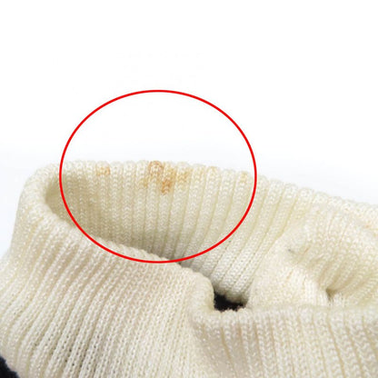 CHANEL Vintage 100% Cotton 90's Coco Mark Button Long Sleeve Knit Dress