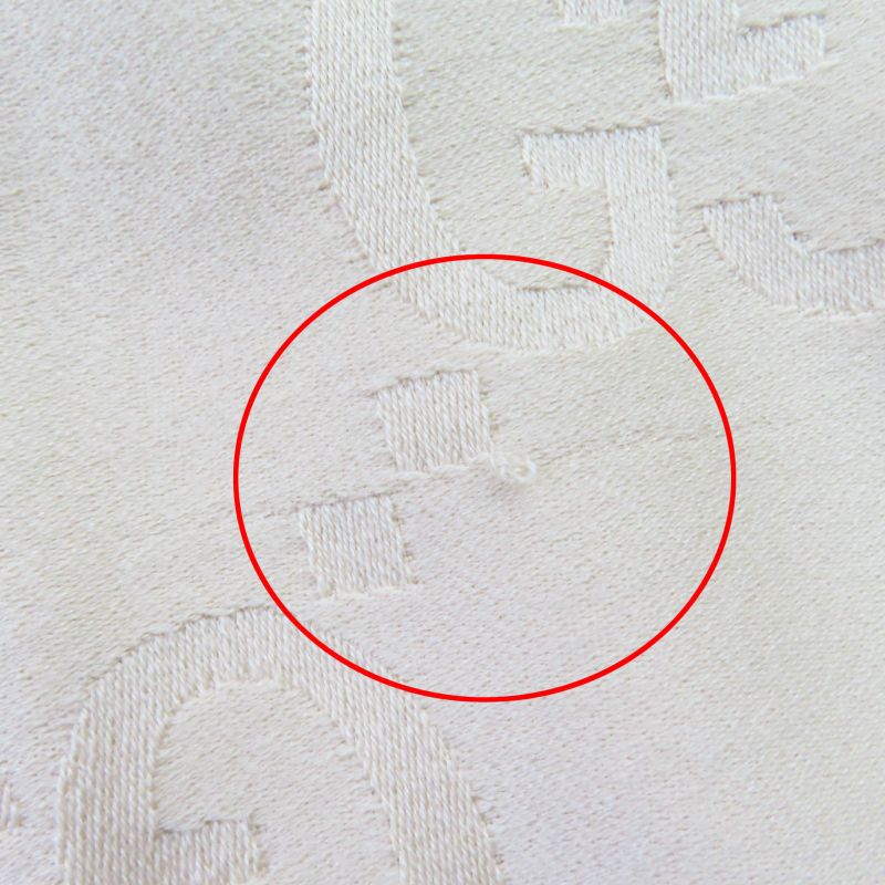 Gucci 795551 Wool Silk GG Jacquard Large Blanket Shawl Beige 135 X 180cm