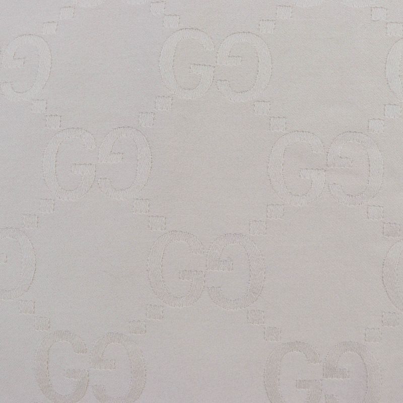 Gucci 795551 Wool Silk GG Jacquard Large Blanket Shawl Beige 135 X 180cm