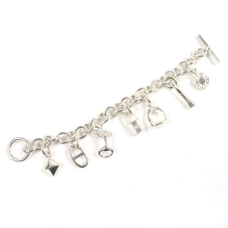 Hermes Amulet 7 925 Serie Cadenas Medor Chaine D'ancre Horsebit Etrier