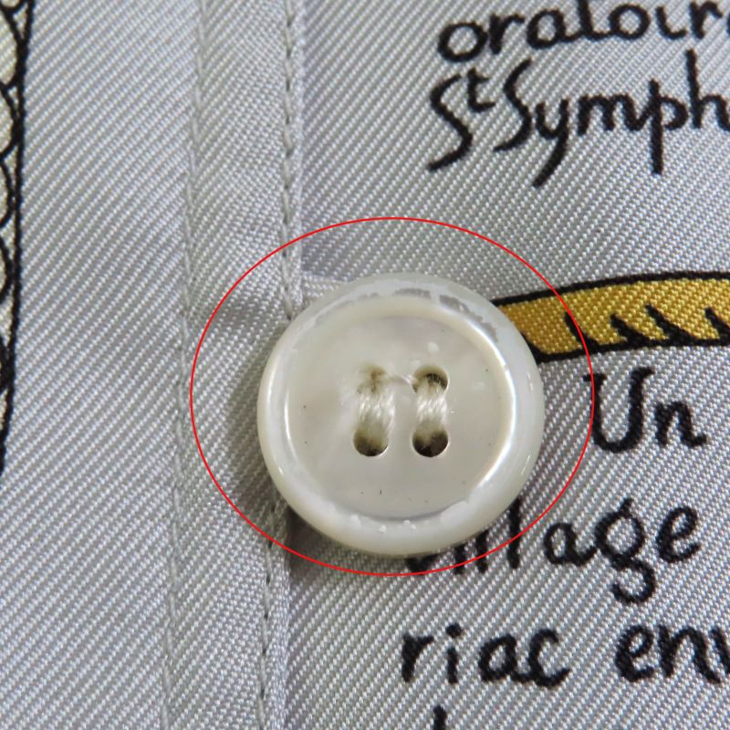 Hermes Vintage Mont Saint Michel MONT Sainct Michel 100% Silk All Over Pattern