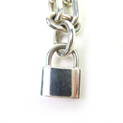 Tiffany & Co Hardware Pearl Lock Bracelet Medium Ag925 Silver With