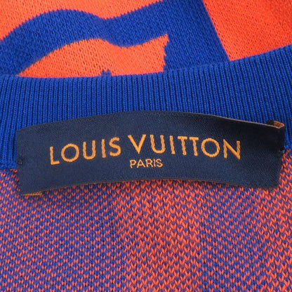 Louis Vuitton 23SS Jazz Flyer 100% Cotton Short Sleeve Knit Orange Blue XL
