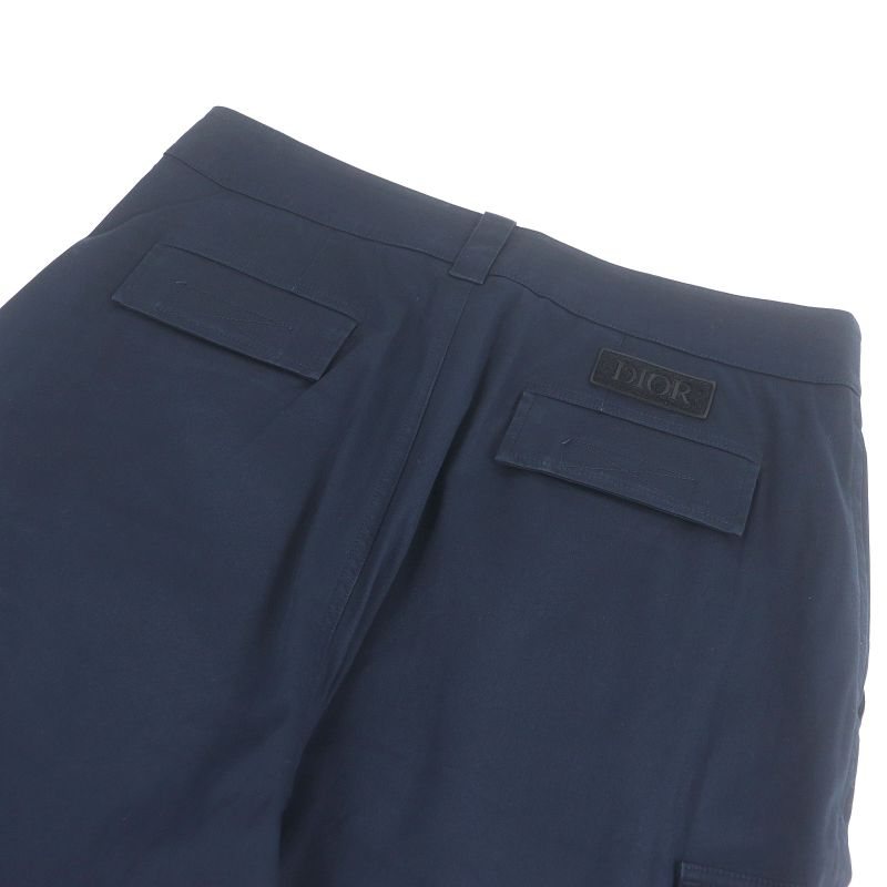 DIOR Homme 013c122a3866 Stretch Cargo Long Pants Logo Patch Cargo Pants