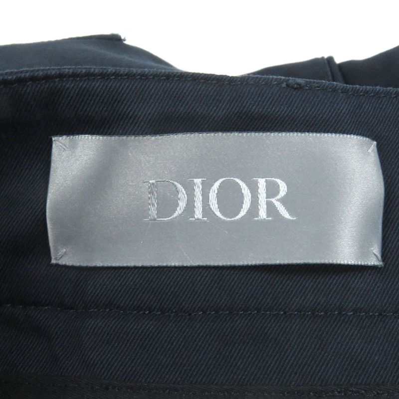 DIOR Homme 013c122a3866 Stretch Cargo Long Pants Logo Patch Cargo Pants