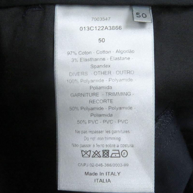 DIOR Homme 013c122a3866 Stretch Cargo Long Pants Logo Patch Cargo Pants