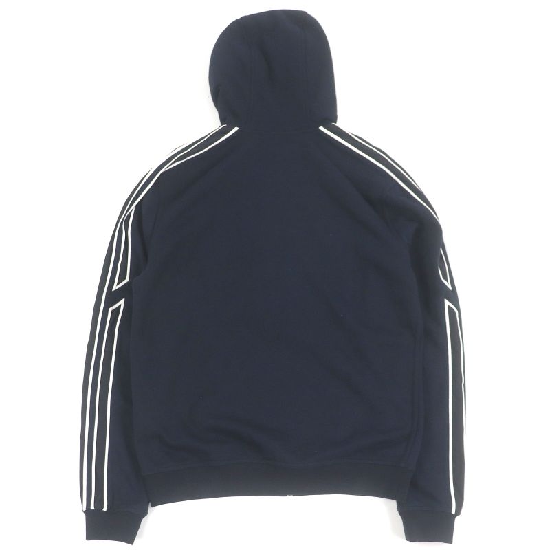 Hermes 24SS Run H 100% Cotton Sidelined Lined H Logo Zip Hoodie Navy S Made In