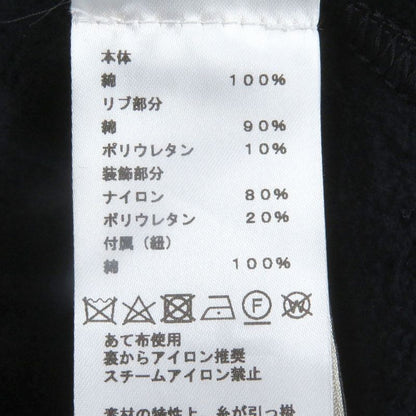 Hermes 24SS Run H 100% Cotton Sidelined Lined H Logo Zip Hoodie Navy S Made In