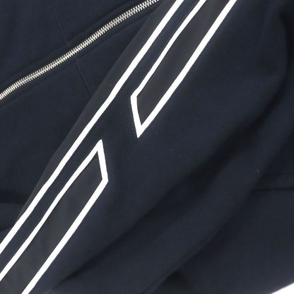 Hermes 24SS Run H 100% Cotton Sidelined Lined H Logo Zip Hoodie Navy S Made In