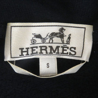 Hermes 24SS Run H 100% Cotton Sidelined Lined H Logo Zip Hoodie Navy S Made In