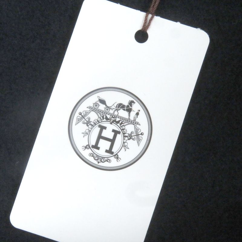 Hermes 24SS Run H 100% Cotton Sidelined Lined H Logo Zip Hoodie Navy S Made In