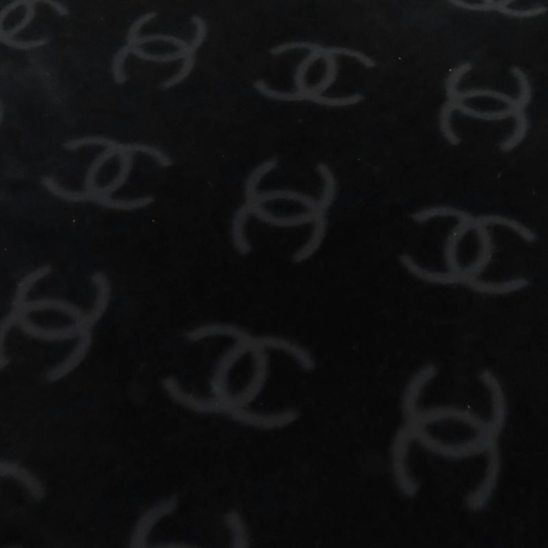 CHANEL Vintage 96P P06802 Cotton Coco Mark Allover Velour Sleeveless Dress