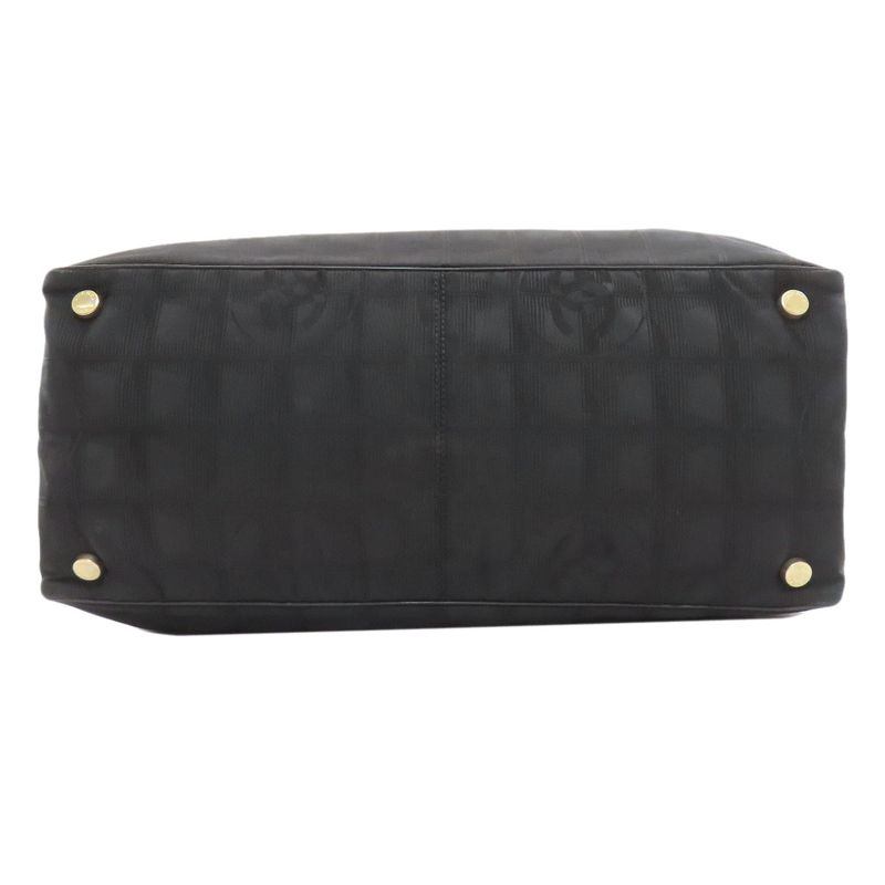 Chanel New Travel MM Tote Bag Nylon Jacquard Women