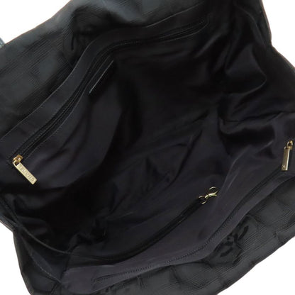 Chanel New Travel MM Tote Bag Nylon Jacquard Women