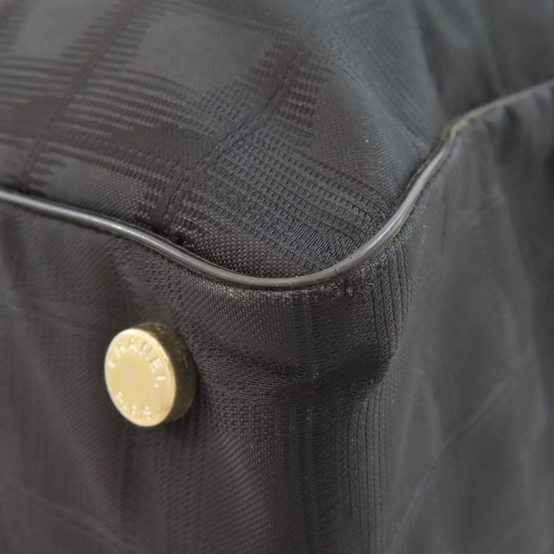 Chanel New Travel MM Tote Bag Nylon Jacquard Women