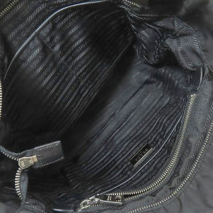 Prada Logo Hardware Chain Shoulder Tote Bag Nylon Women
