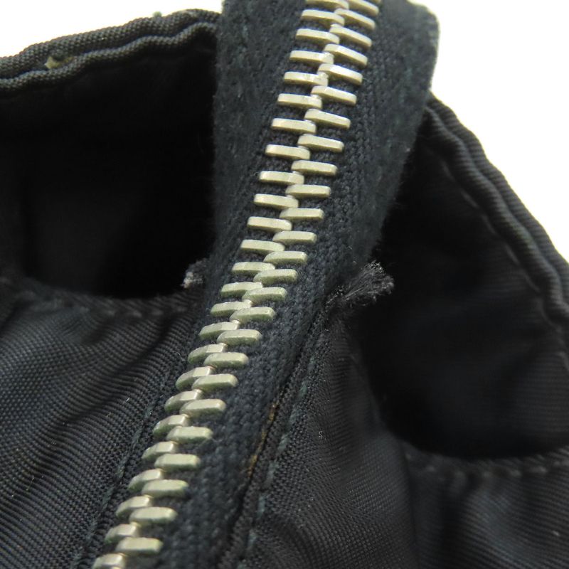 Prada Logo Hardware Chain Shoulder Tote Bag Nylon Women