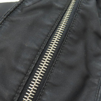 Prada Logo Hardware Chain Shoulder Tote Bag Nylon Women