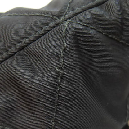 Prada Logo Hardware Chain Shoulder Tote Bag Nylon Women