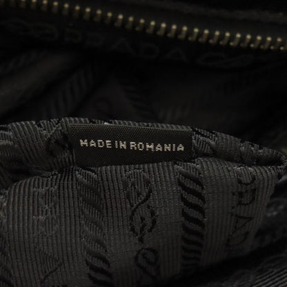 Prada Logo Hardware Chain Shoulder Tote Bag Nylon Women