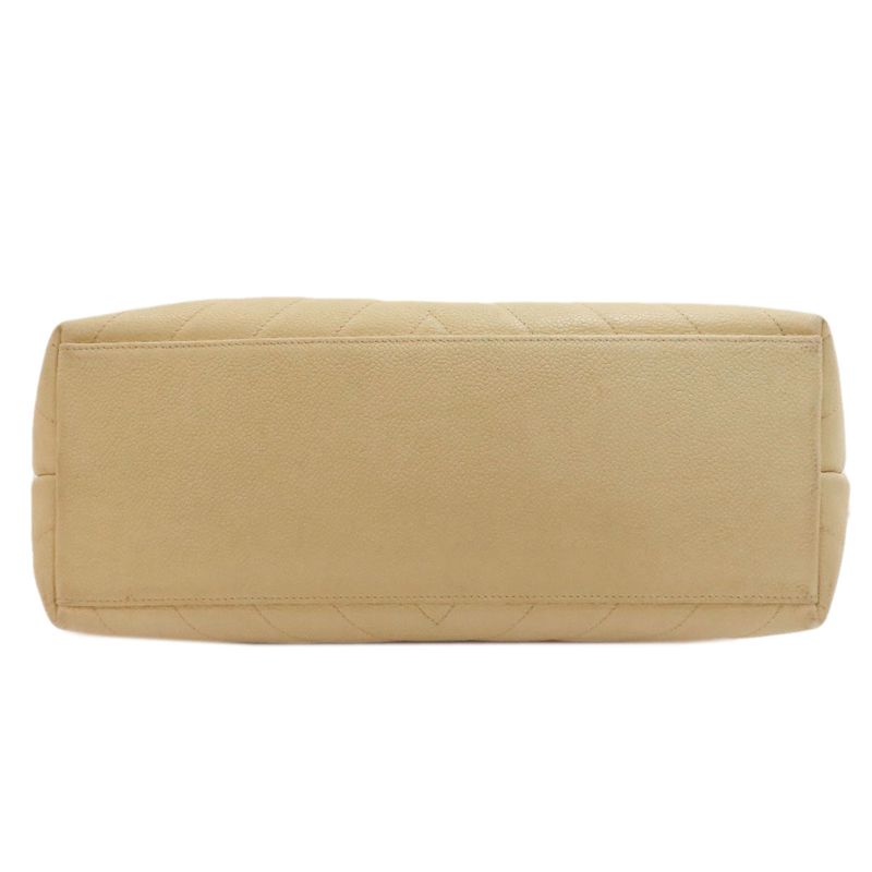 Chanel V-stitch Tote Bag Grained Calfskin Women