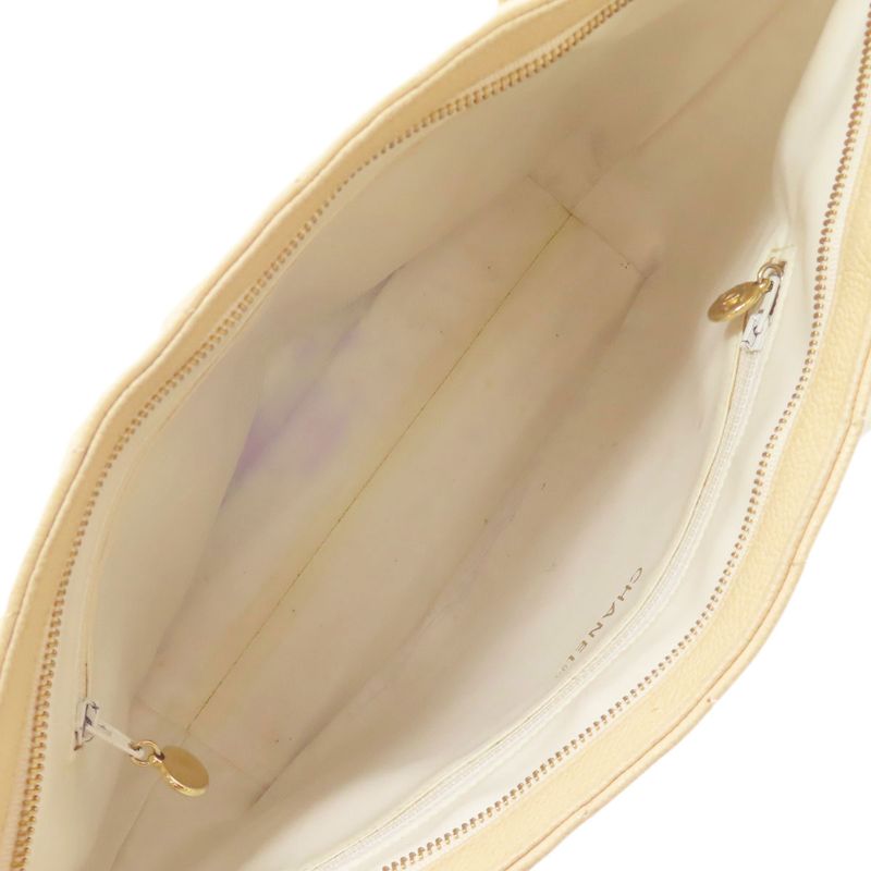 Chanel V-stitch Tote Bag Grained Calfskin Women