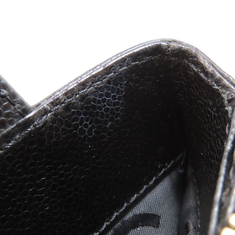 Chanel Coco Mark Gold Hardware Handbag Grained Calfskin Women