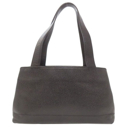 Chanel Coco Mark Gold Hardware Handbag Grained Calfskin Women