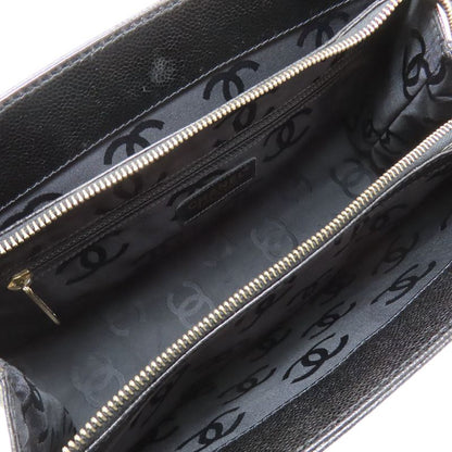 Chanel Coco Mark Gold Hardware Handbag Grained Calfskin Women