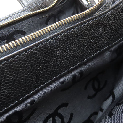 Chanel Coco Mark Gold Hardware Handbag Grained Calfskin Women